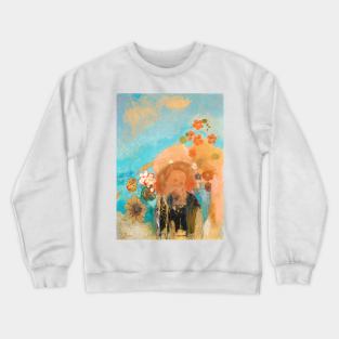 Evocation of Roussel (1912) by Odilon Redon Crewneck Sweatshirt